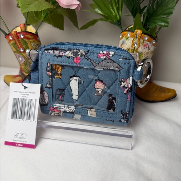NWT Vera Bradley Cat’s Meow RFID Petite zip-around wallet - Picture 3 of 5